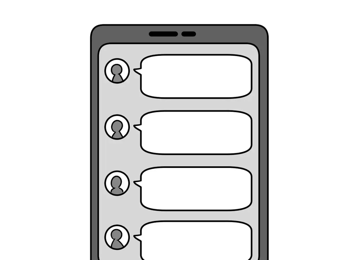 Bulle de discussion messenger