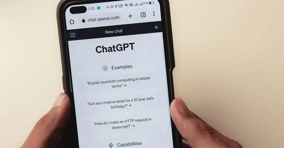 Chat de discussion