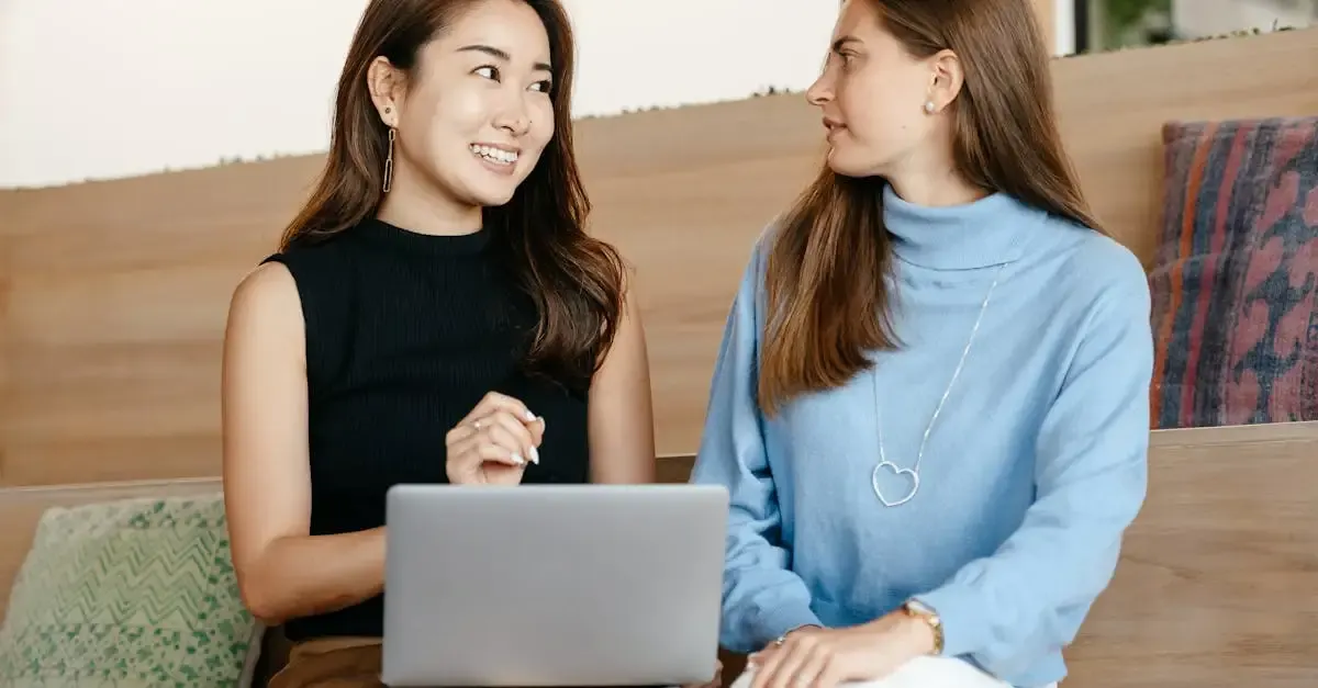 Discussion avec femme en ligne