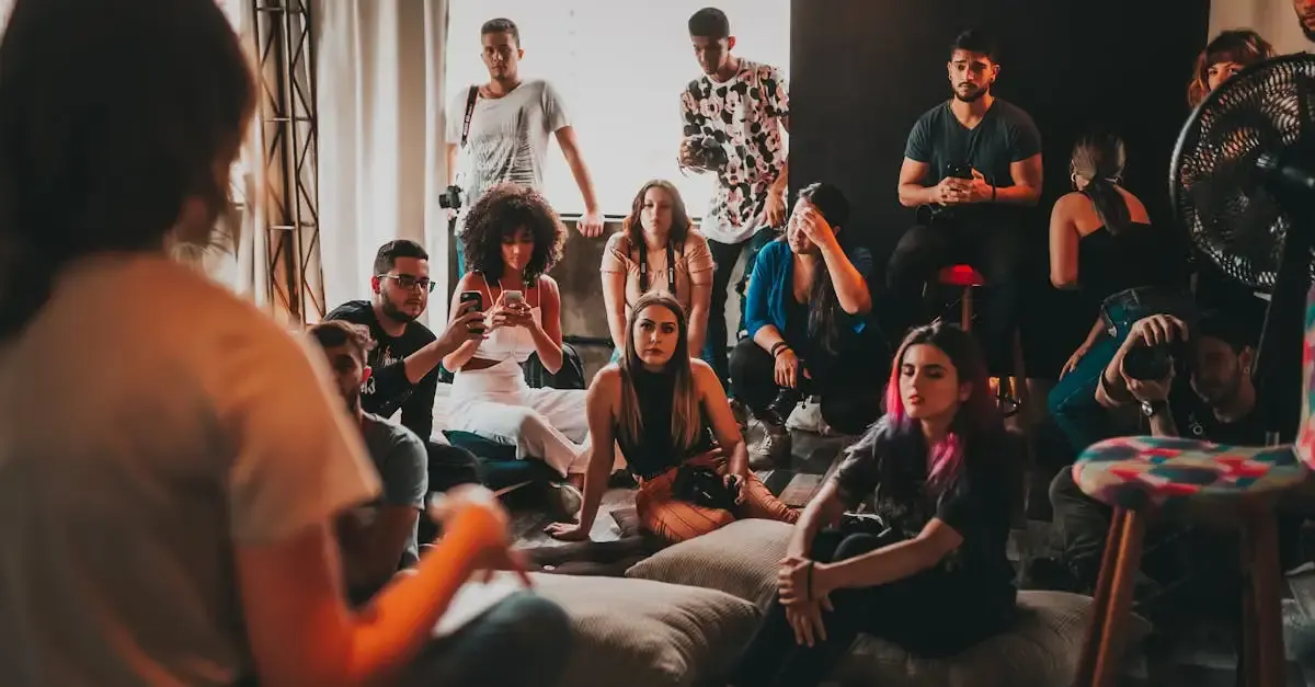 Discussion animée