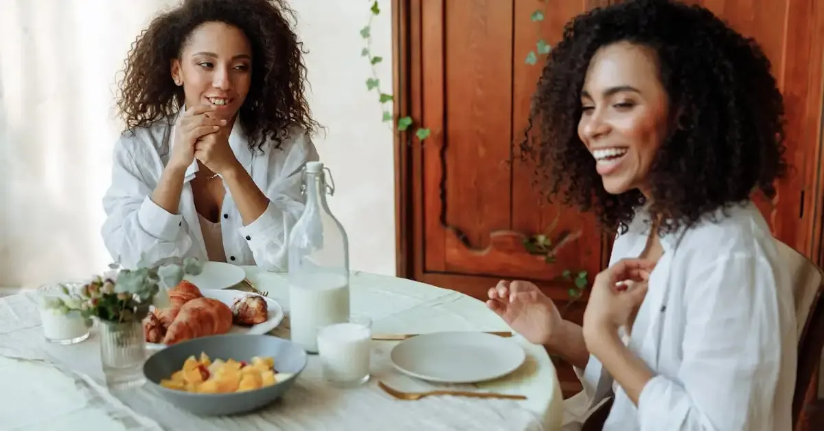 Discussion avec une femme